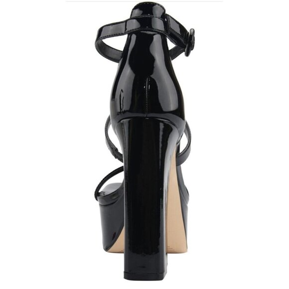Marc Fisher Platform Sandals Frita Strappy Black Heel Platforms Size 9.5 NEW - Picture 6 of 10
